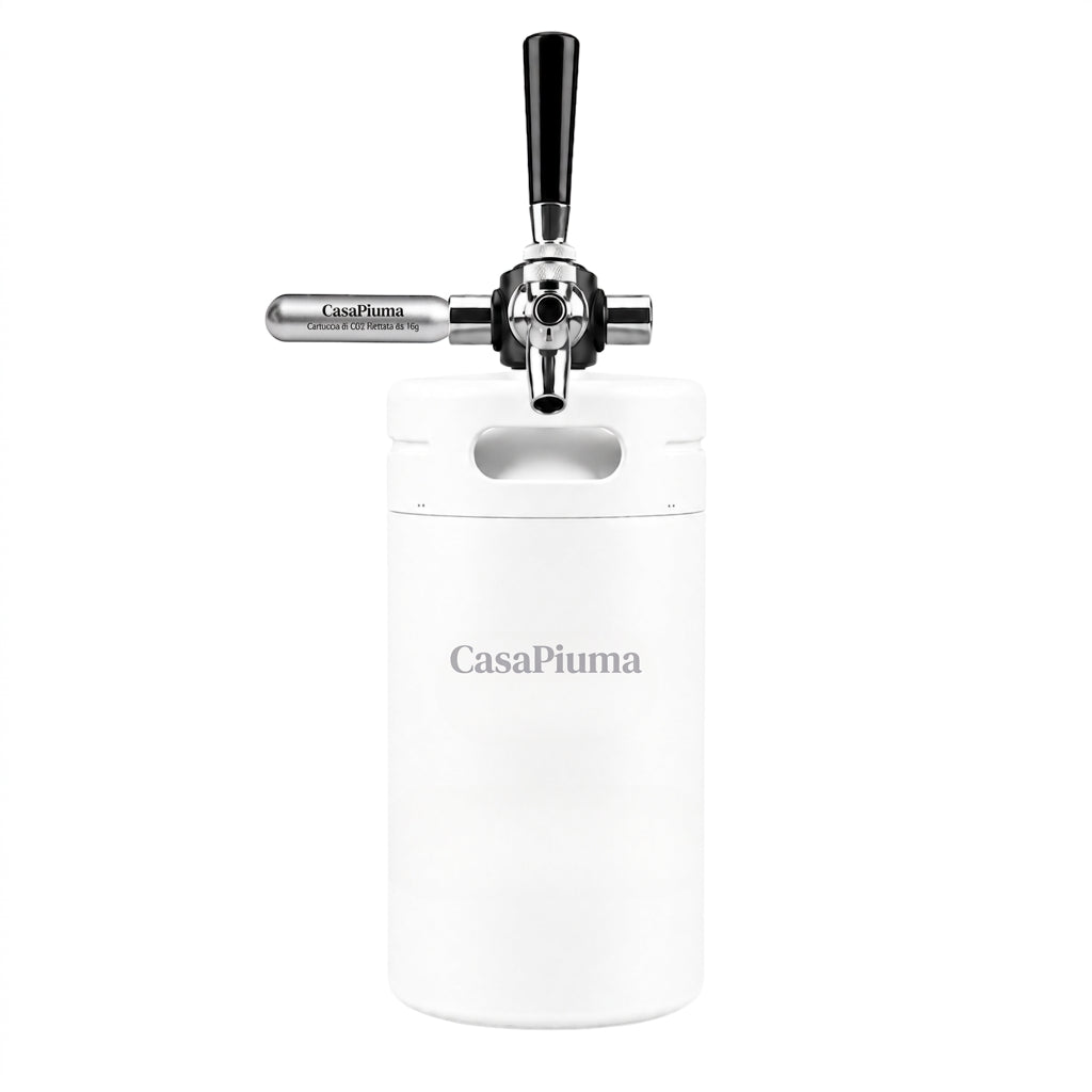 Spillatore CasaPiuma Bianco Polare con rubinetto
