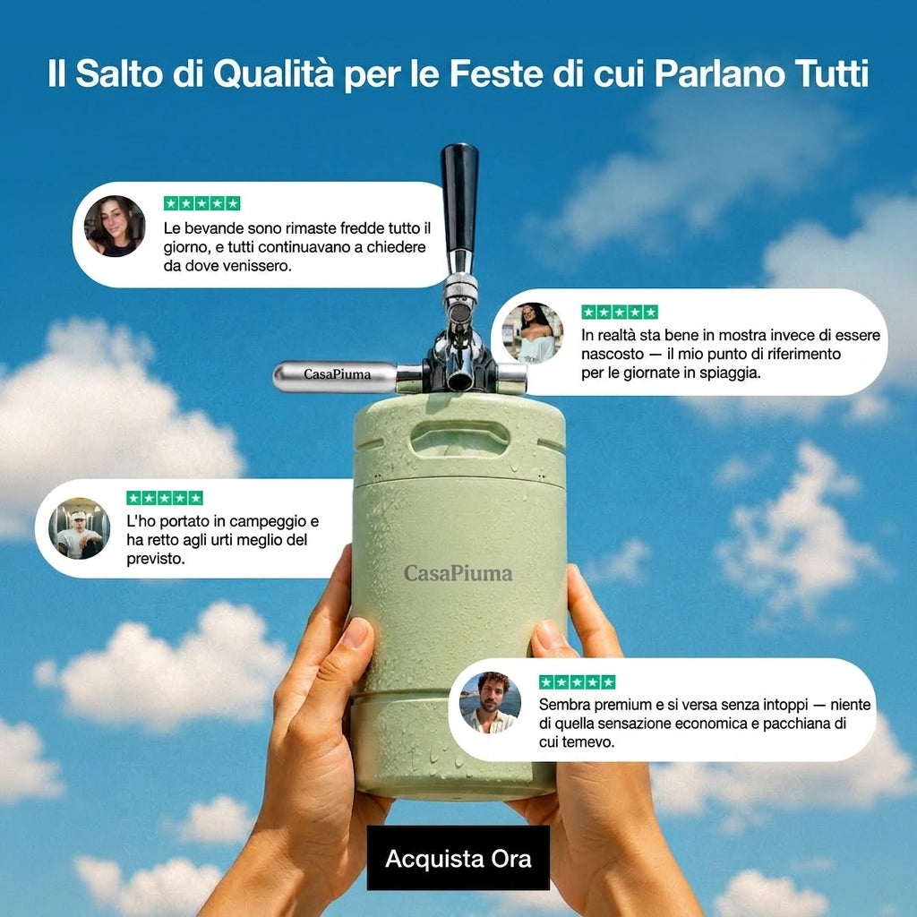 Recensioni verificate dello spillatore portatile CasaPiuma