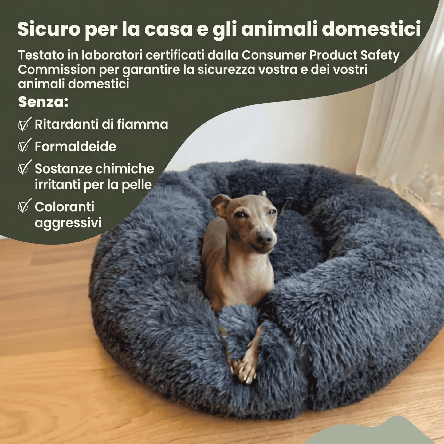 CUCCIA RILASSANTE PER CANI