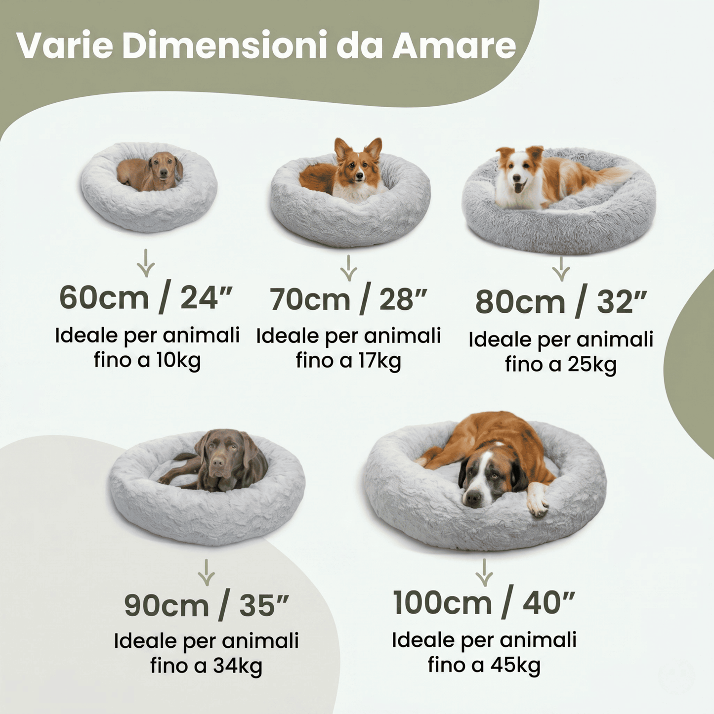CUCCIA RILASSANTE PER CANI