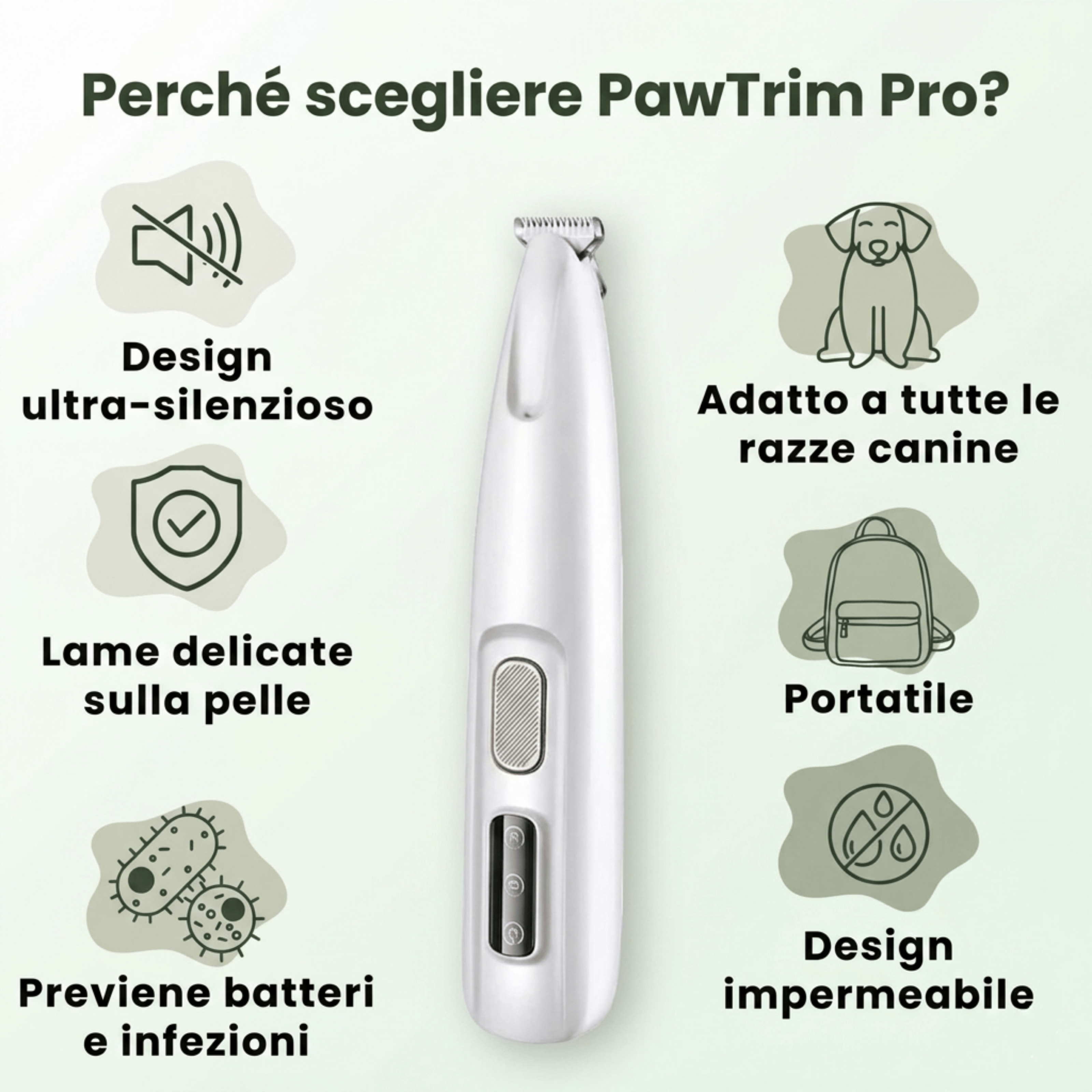 PawTrim Pro™ - Cura delle Zampe Indolore in Pochi Secondi