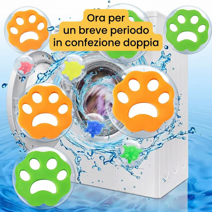 2x Rimuovi peli di animali per lavatrice