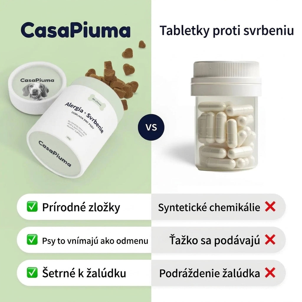 CasaPiuma vs tabletky proti svrbeniu