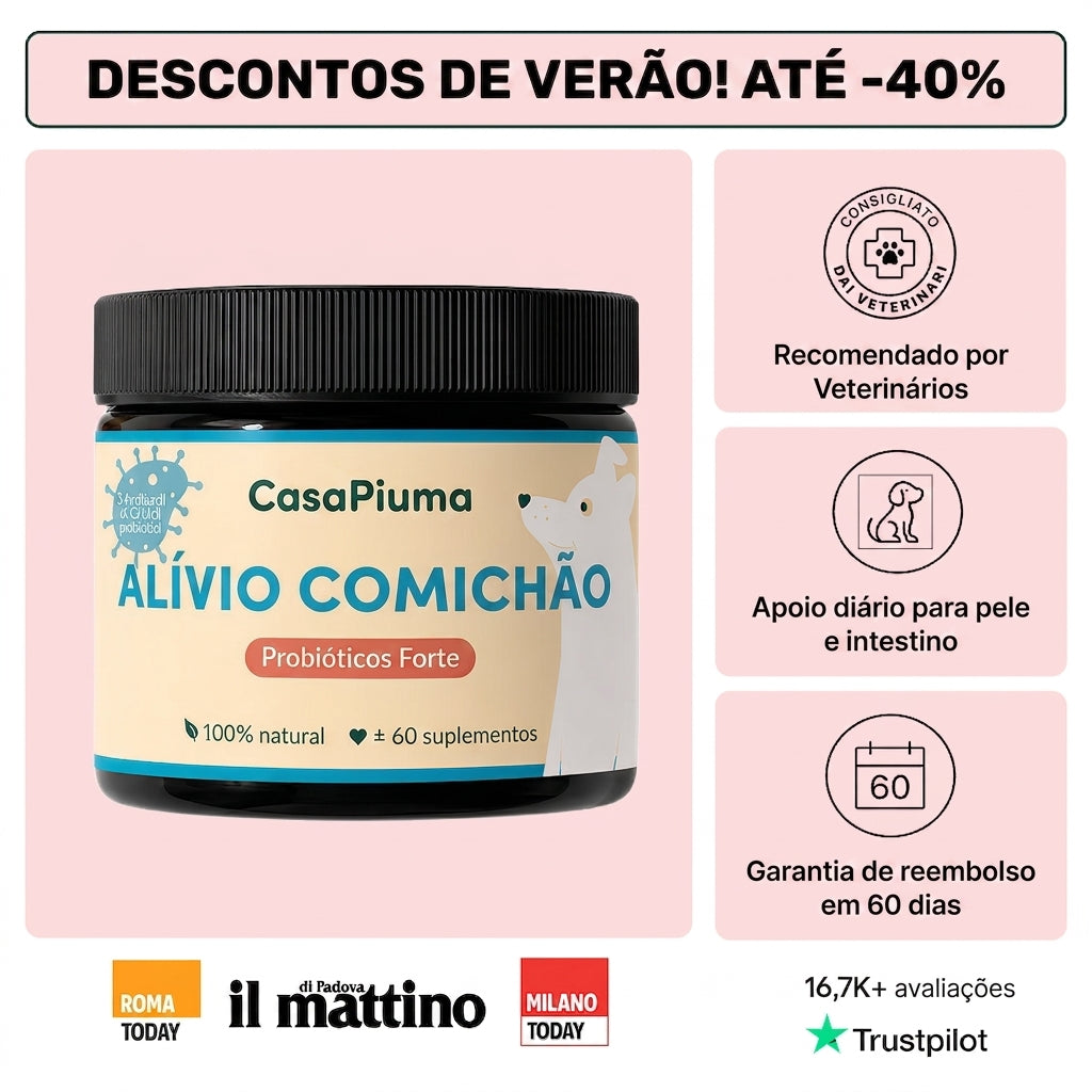 Alívio Comichão🌿 | 100% Natural | 60 suplementos