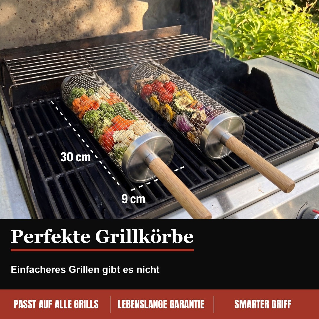 Perfekte Grillkörbe – Infografik