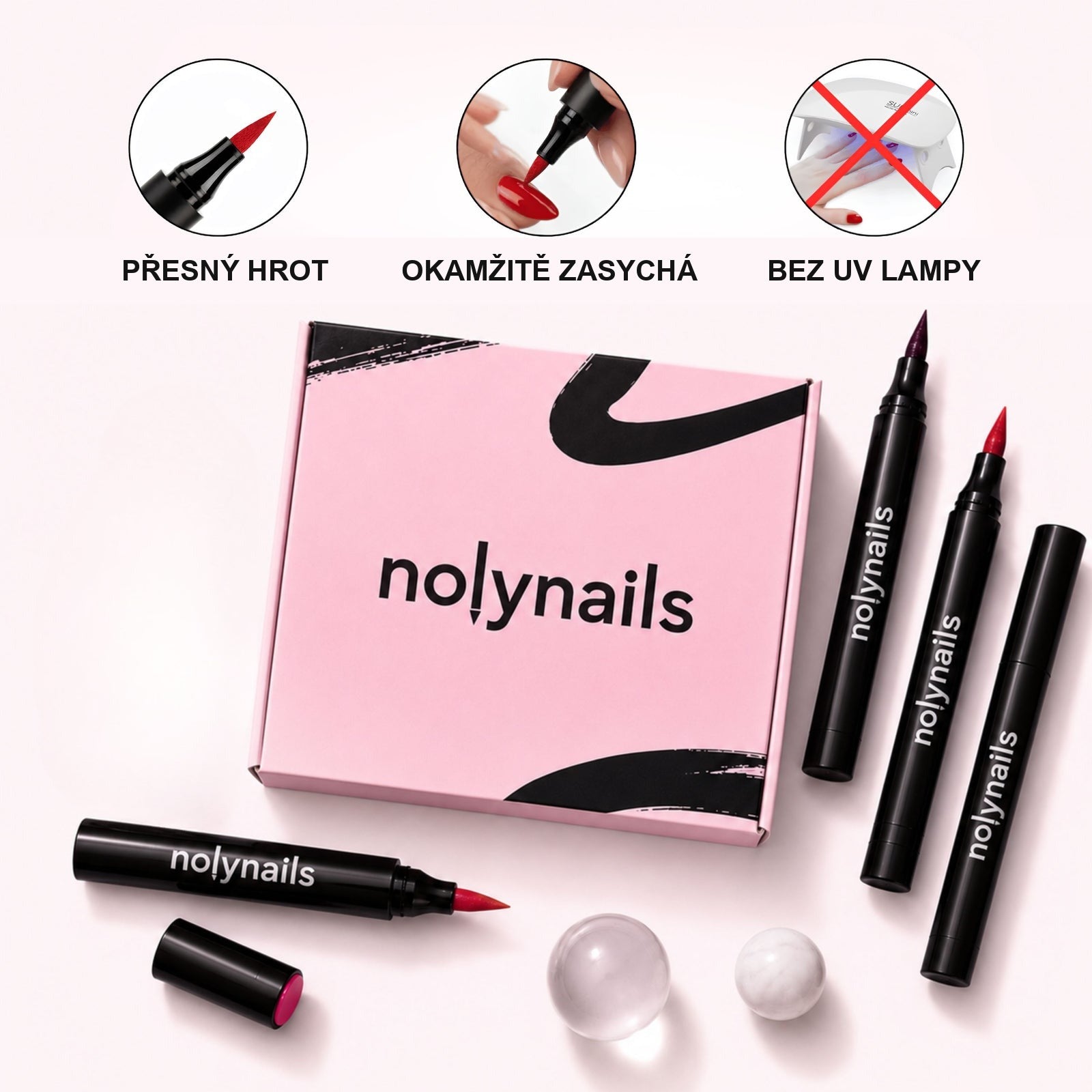Sada 5 fixů na nehty Nolynails