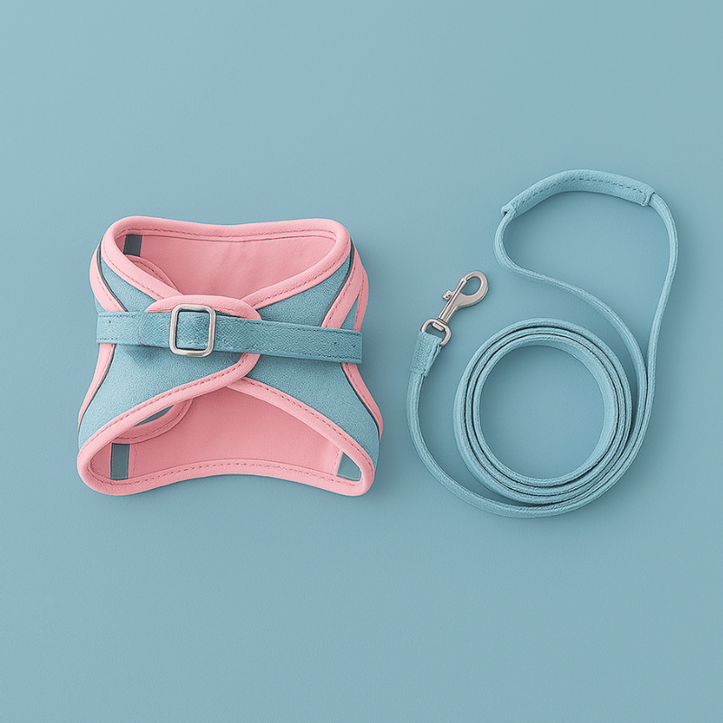 Pettorina gatto Rosa & Blu + guinzaglio