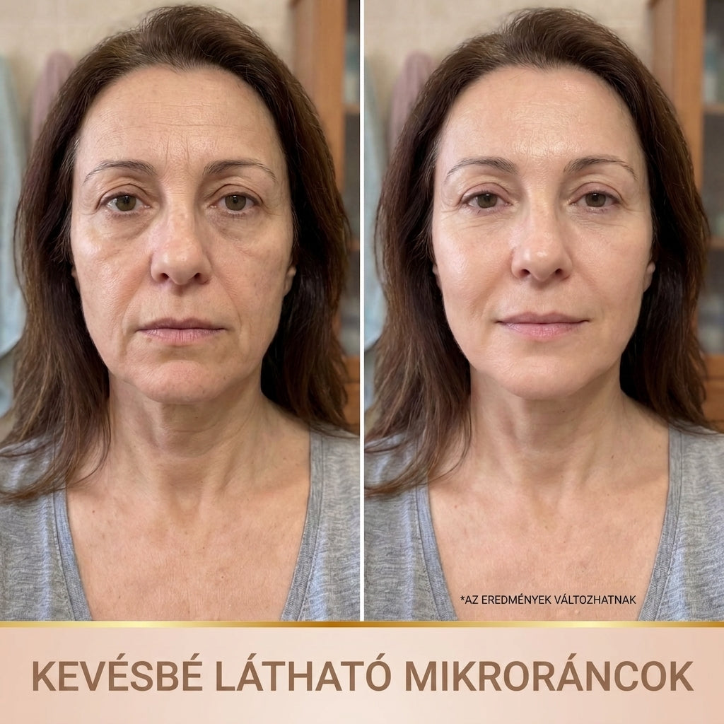 Kevésbé látható mikro-ráncok – előtte/utána